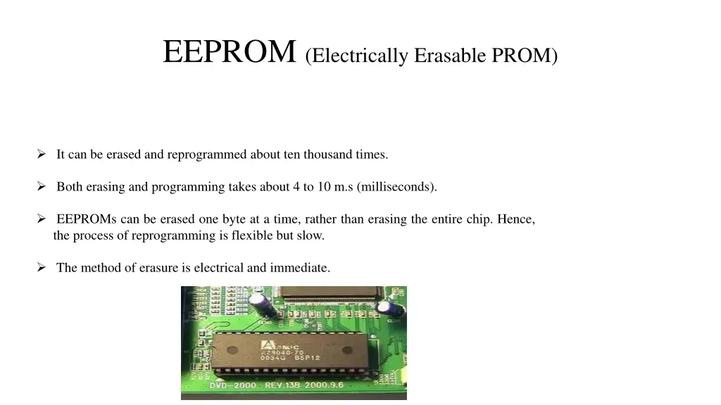 eeprom electrically erasable prom