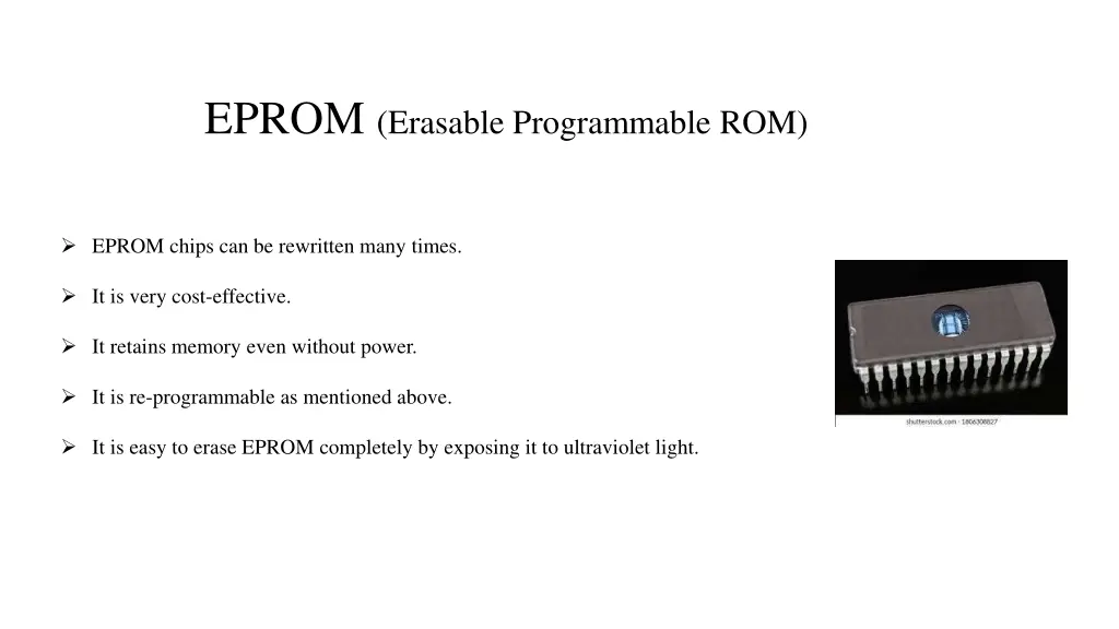 eprom erasable programmable rom