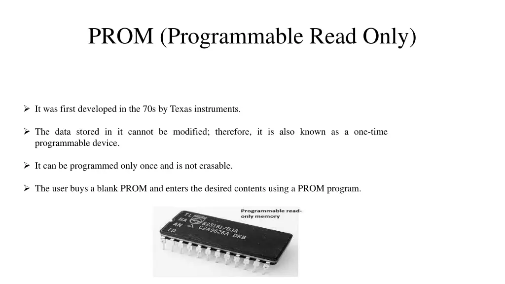 prom programmable read only