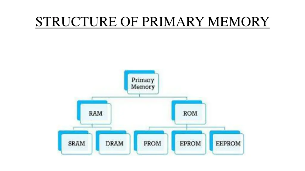 structure of primary memory