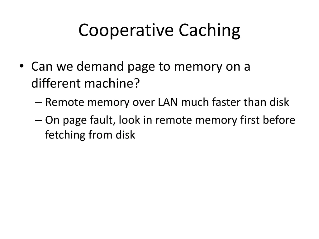 cooperative caching
