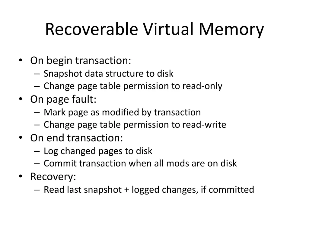 recoverable virtual memory 1