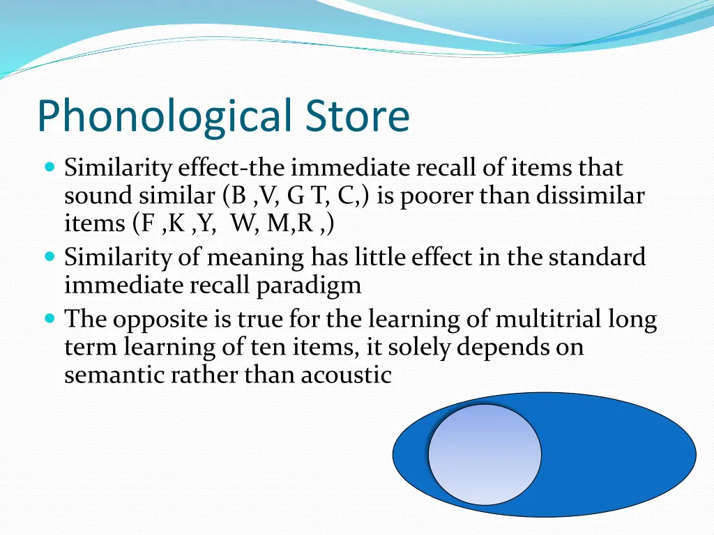 phonological store similarity effect