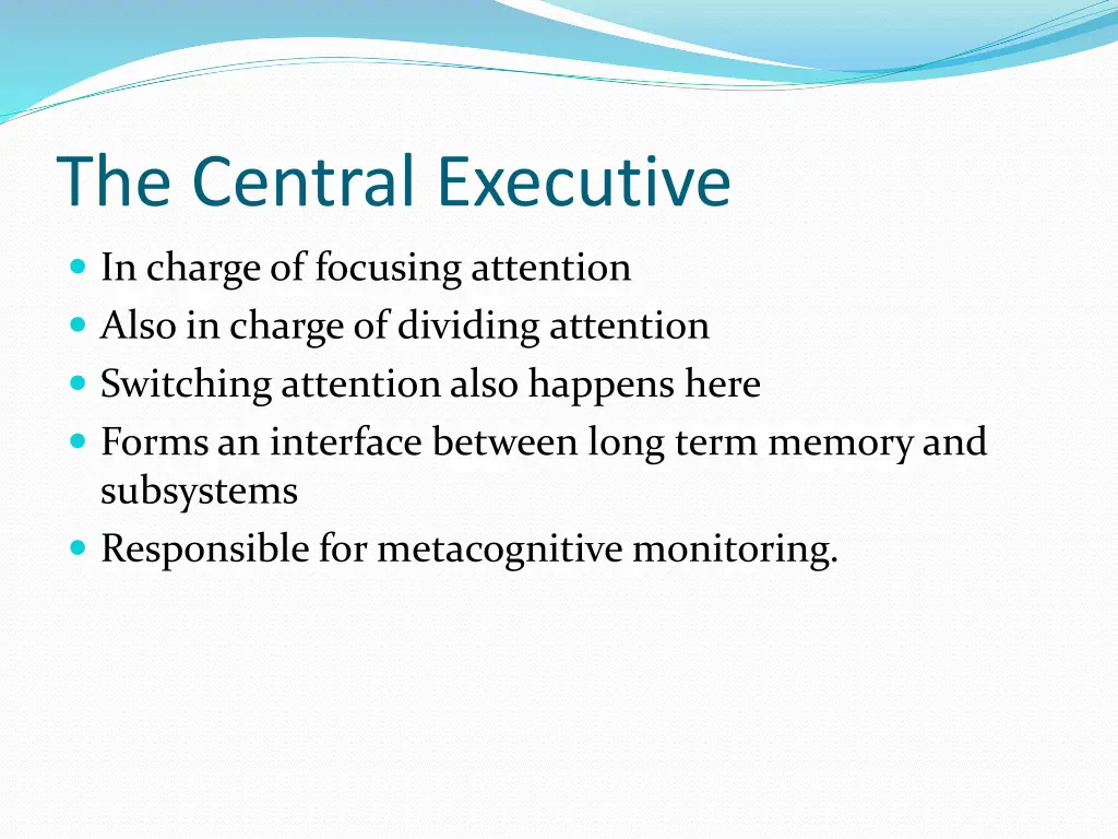 the central executive