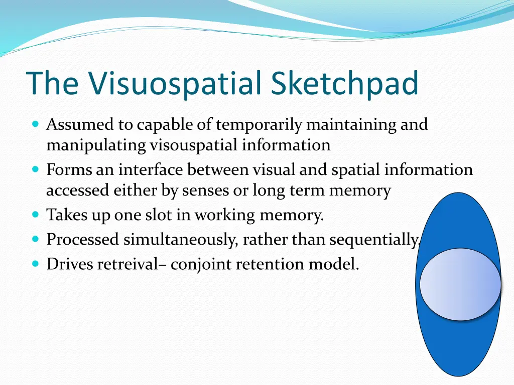 the visuospatial sketchpad