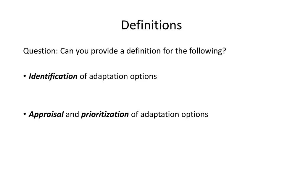 definitions