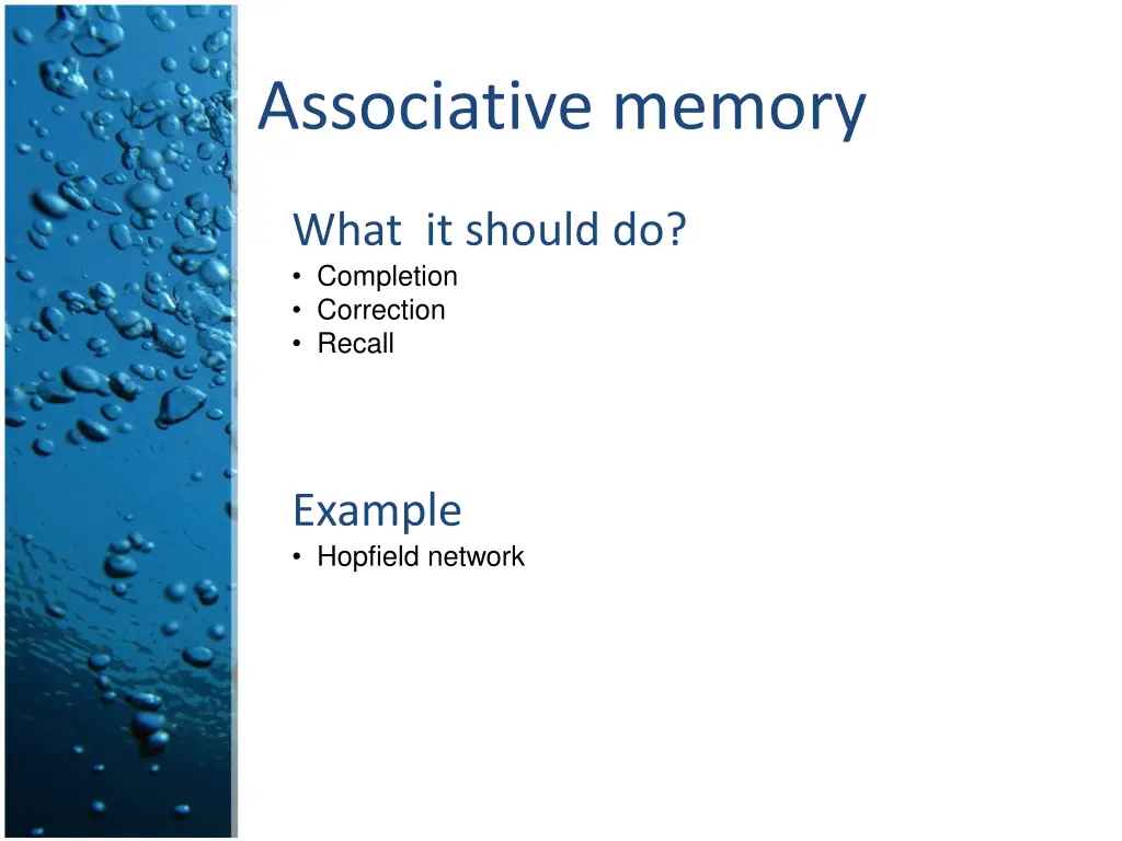 associative memory 1