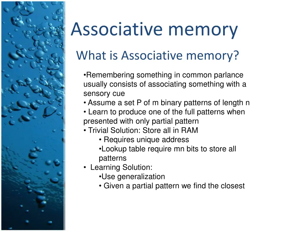 associative memory