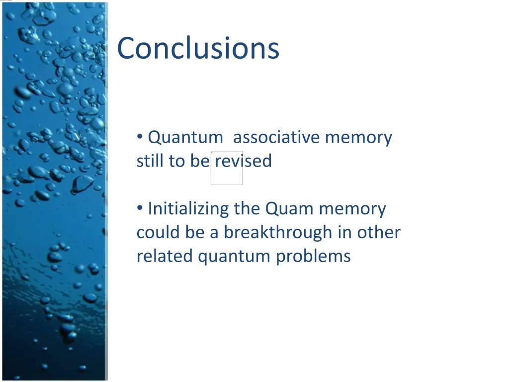 conclusions