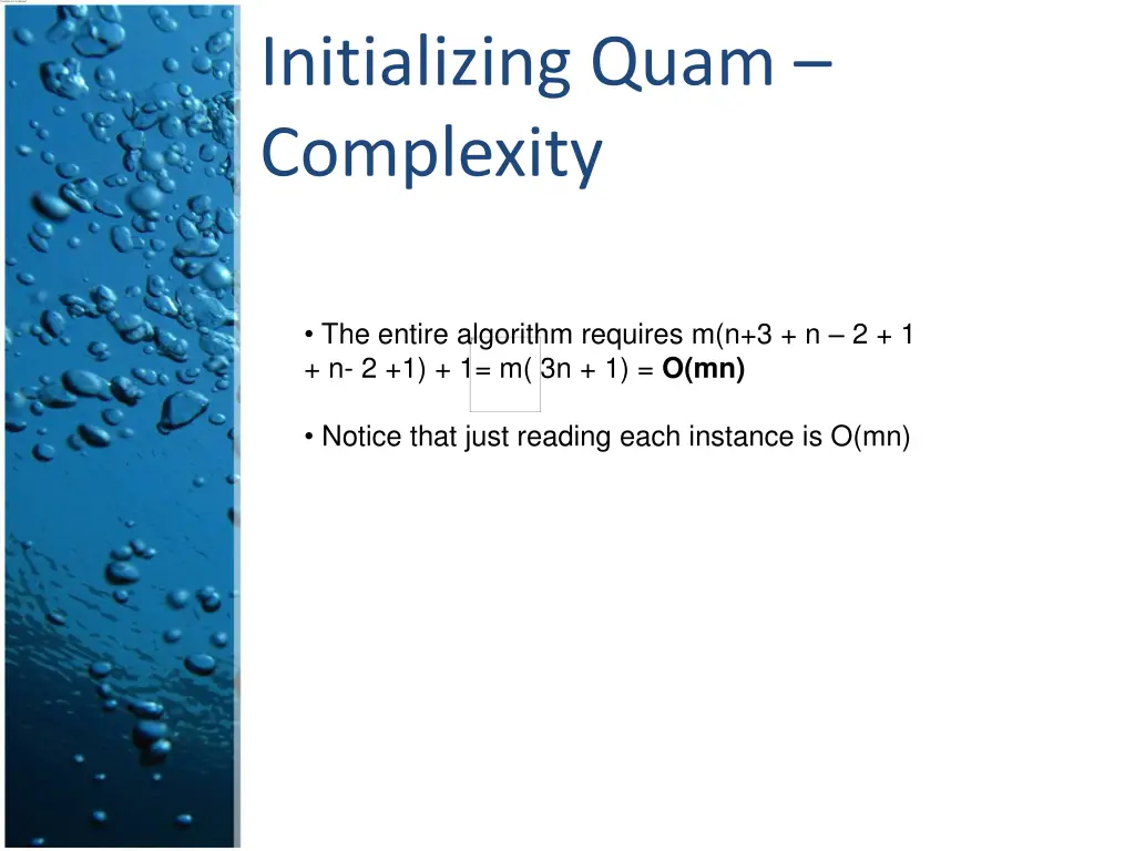 initializing quam complexity 1