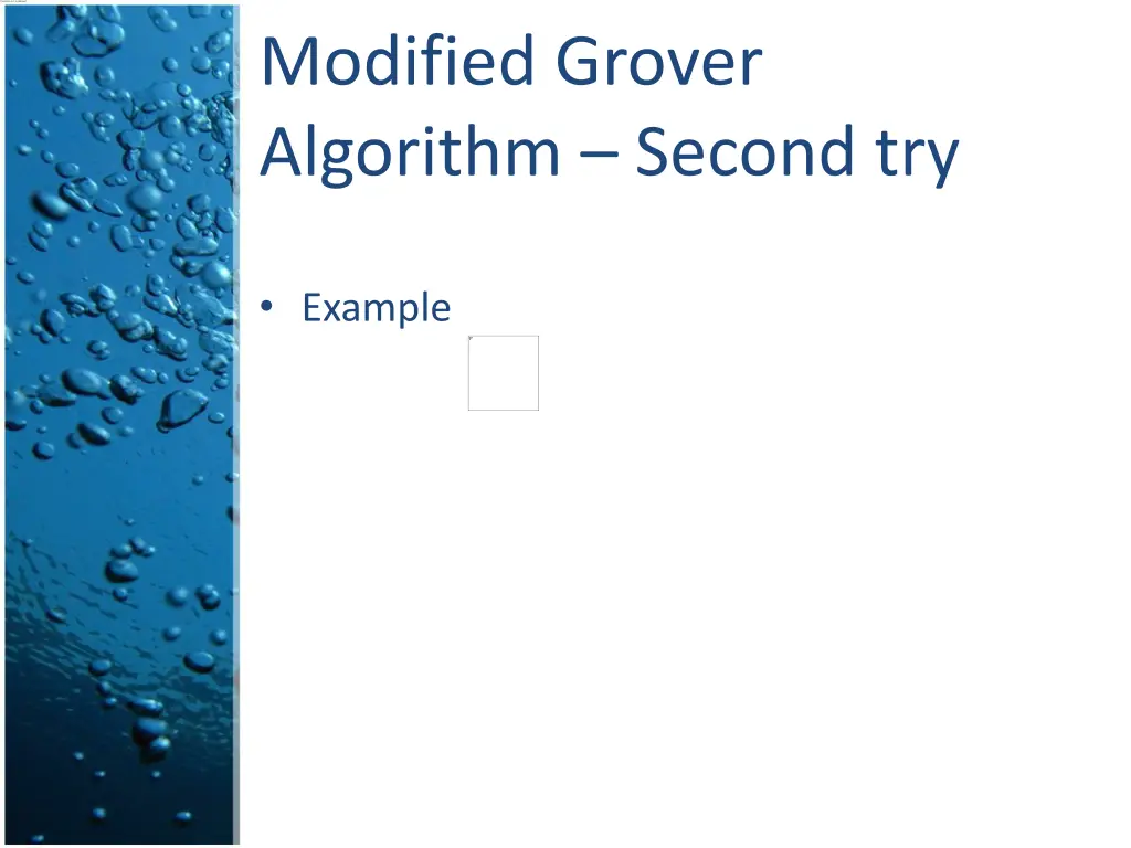 modified grover algorithm second try 1