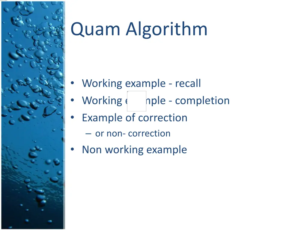 quam algorithm 1