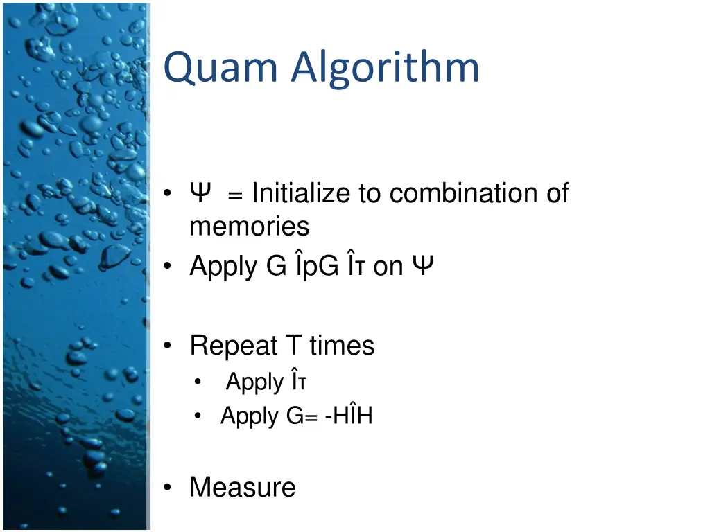 quam algorithm