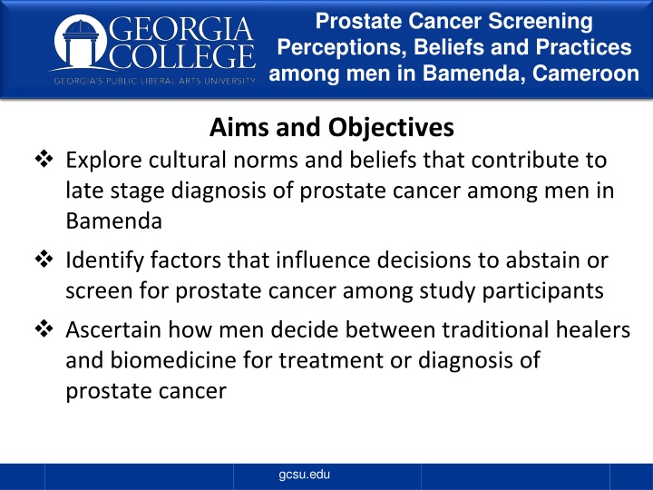 prostate cancer screening perceptions beliefs