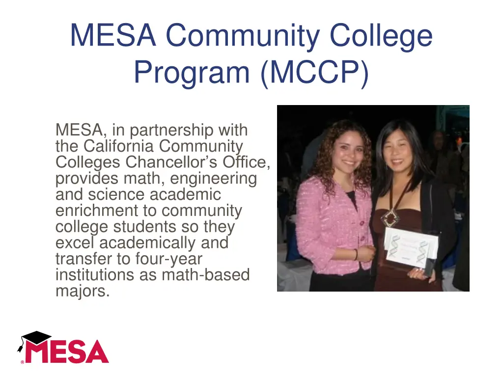 mesa community college program mccp