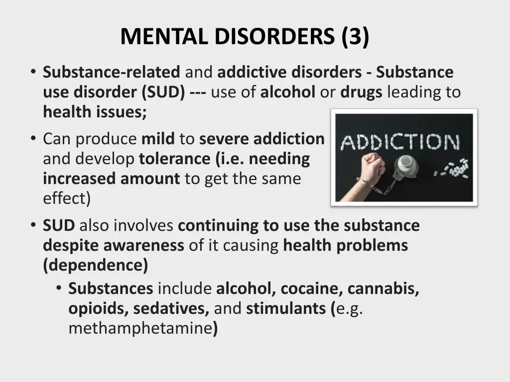 mental disorders 3