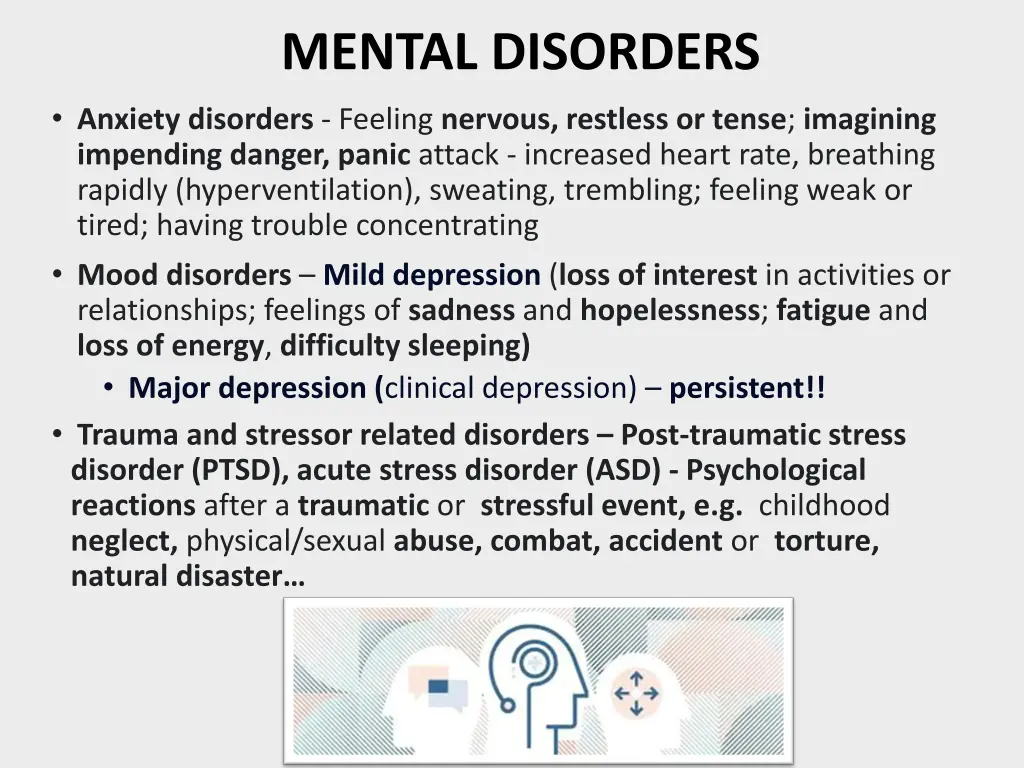 mental disorders anxiety disorders feeling