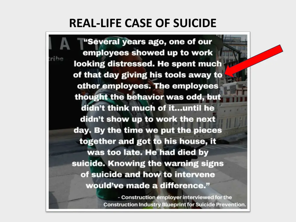 real life case of suicide