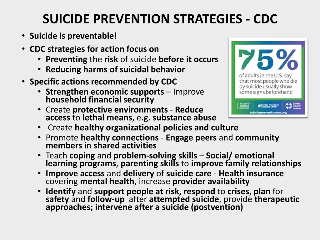 suicide prevention strategies cdc suicide