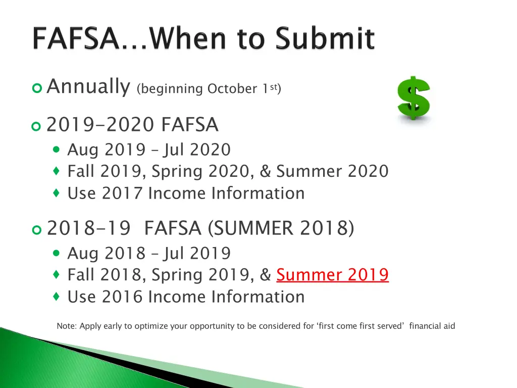 annually beginning october 1 st