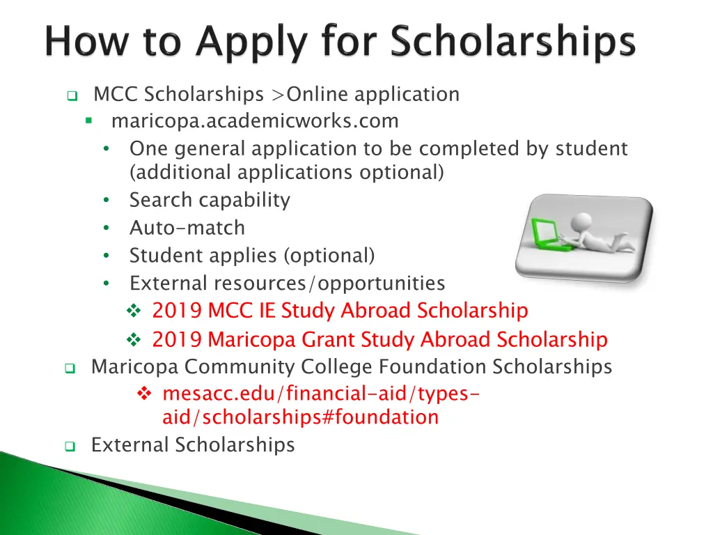mcc scholarships online application maricopa