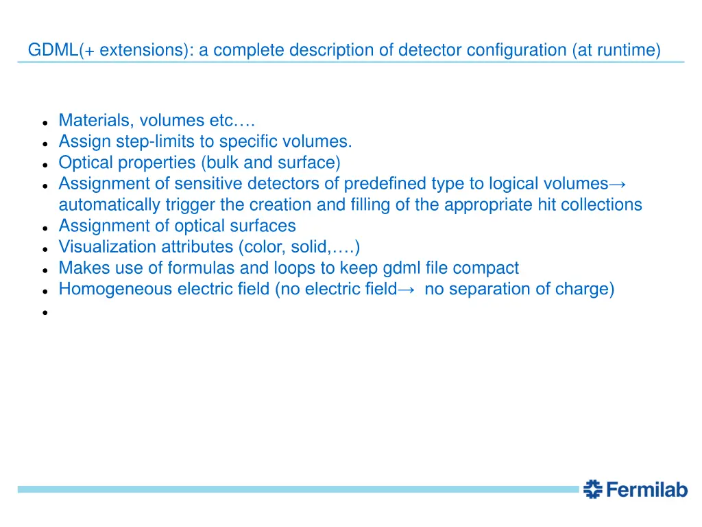 gdml extensions a complete description
