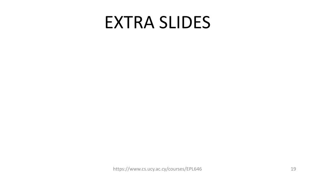 extra slides