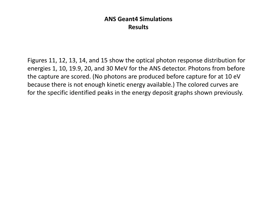 ans geant4 simulations results 2