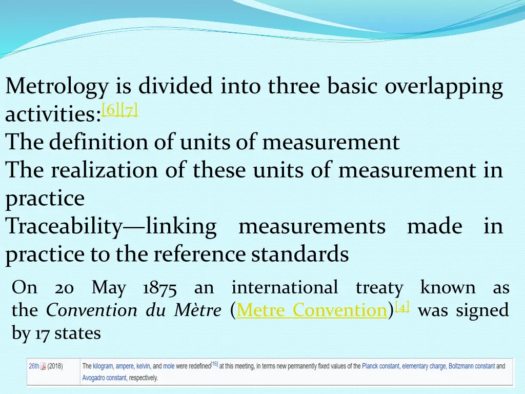 metrology is divided into three basic overlapping