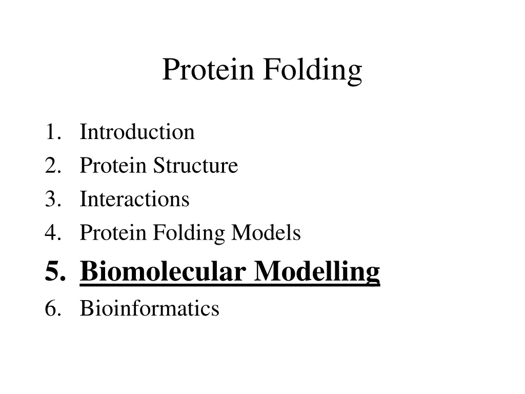 protein folding