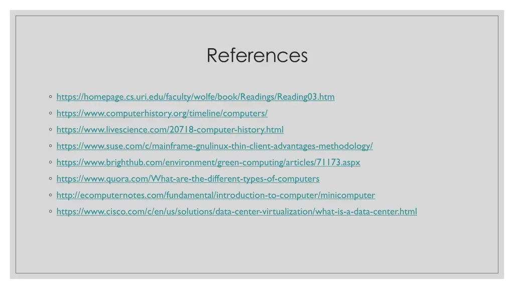 references
