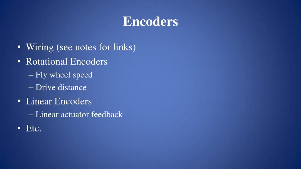 encoders