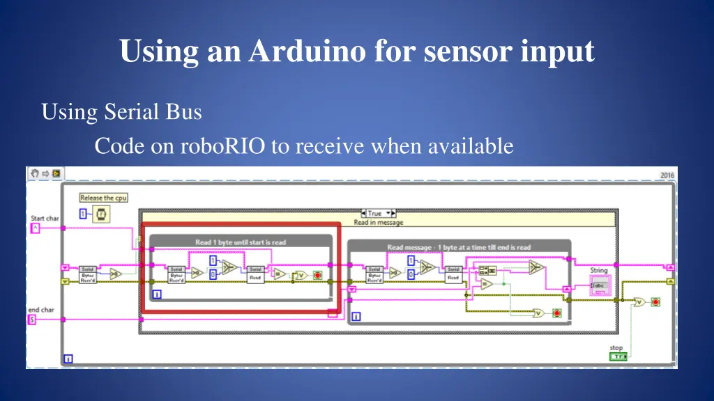 using an arduino for sensor input 12