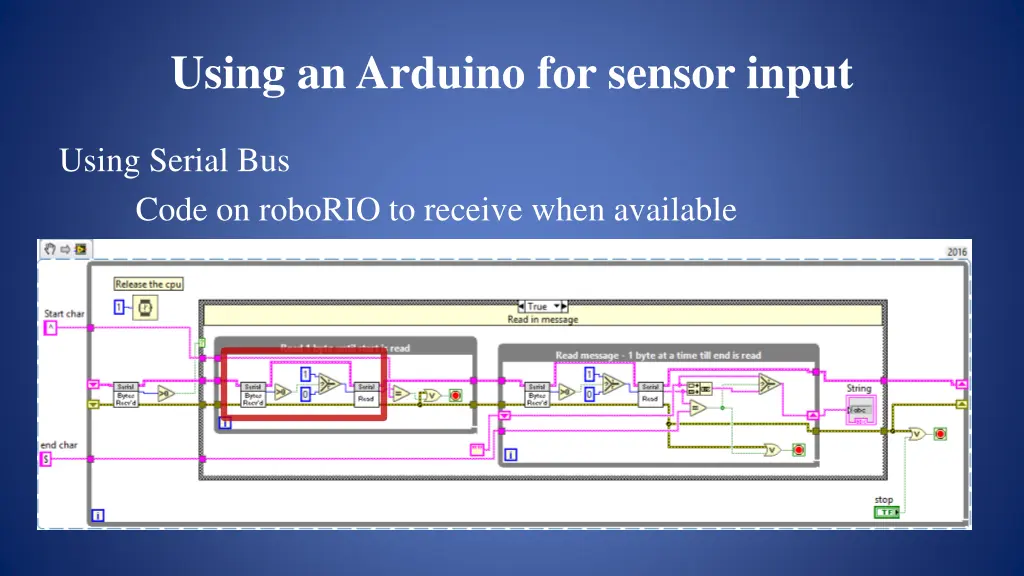 using an arduino for sensor input 13