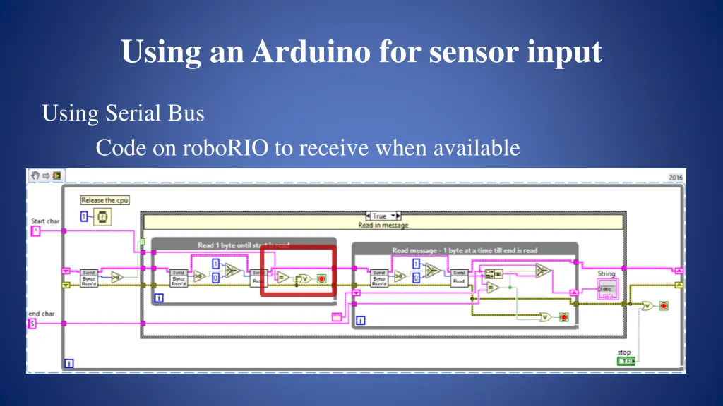 using an arduino for sensor input 14