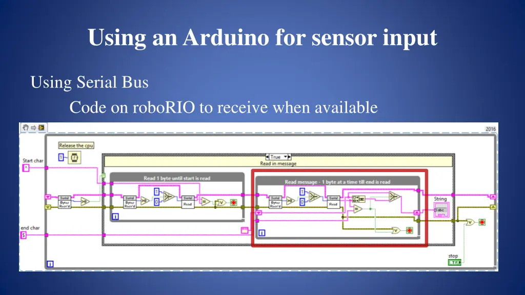 using an arduino for sensor input 15