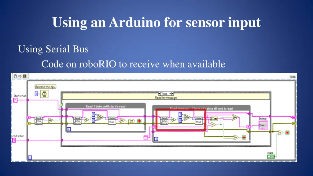 using an arduino for sensor input 16