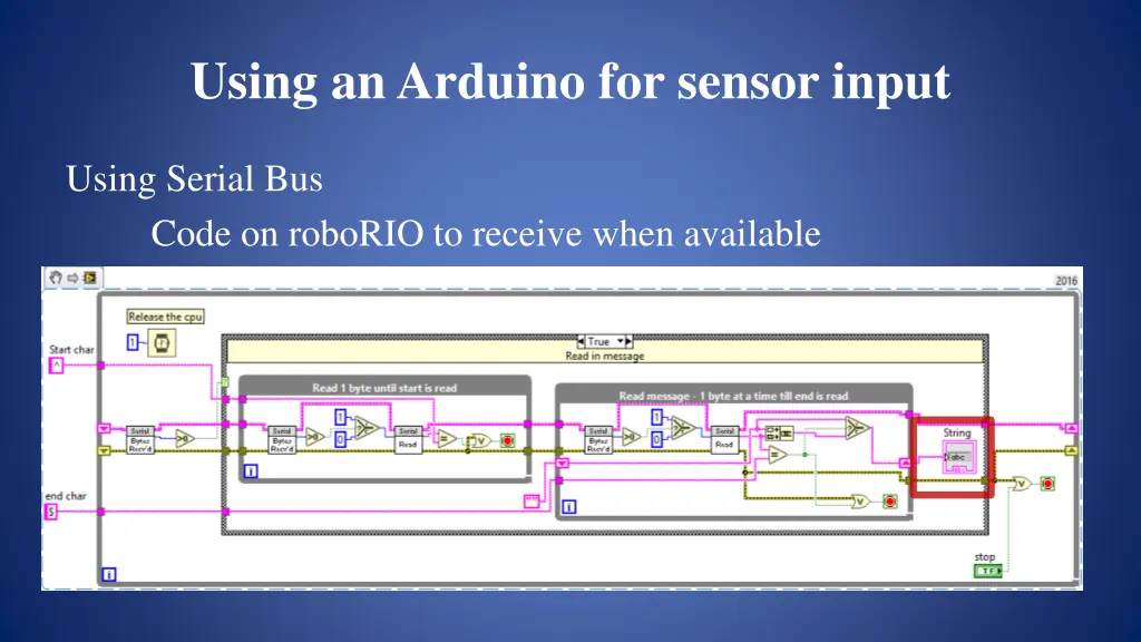 using an arduino for sensor input 18