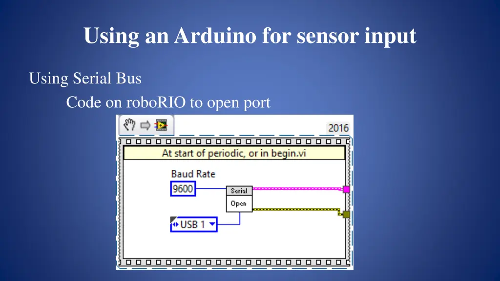 using an arduino for sensor input 9