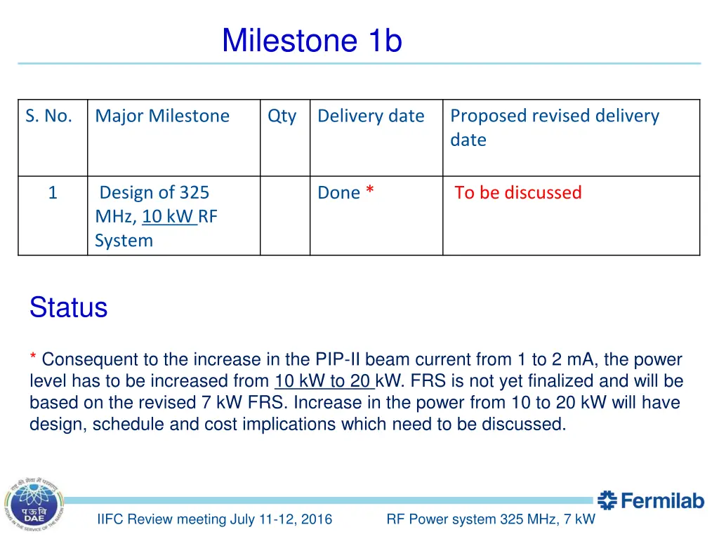 milestone 1b