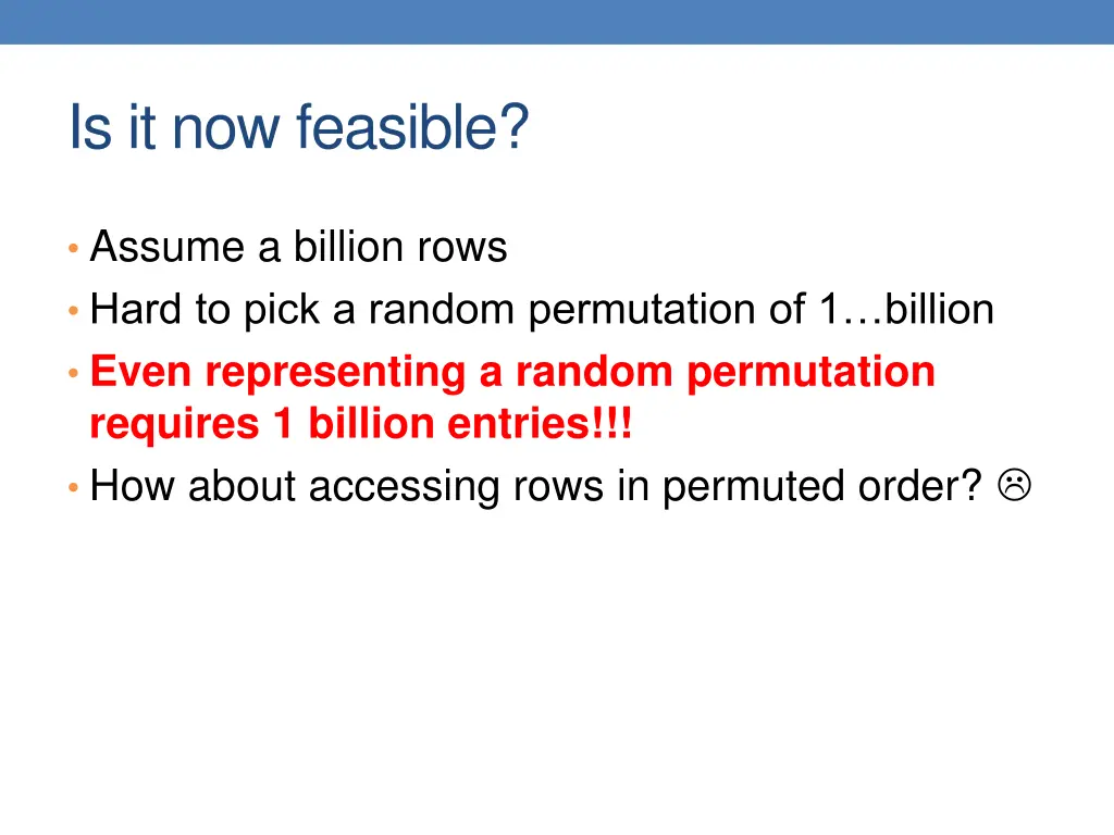 is it now feasible