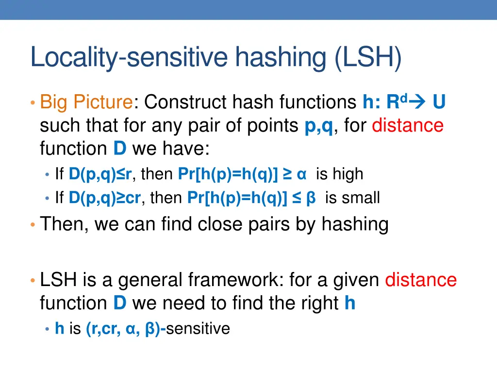 locality sensitive hashing lsh