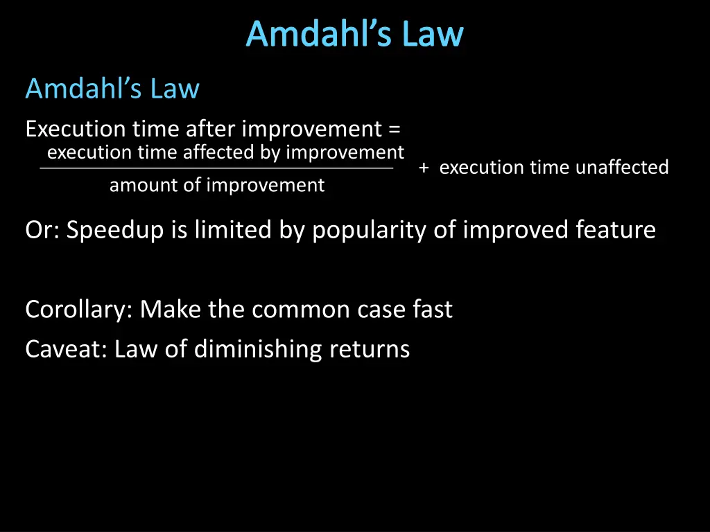 amdahl s law