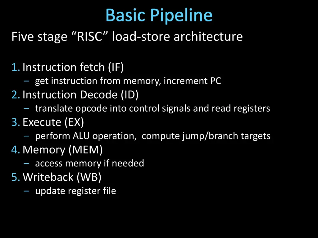 basic pipeline