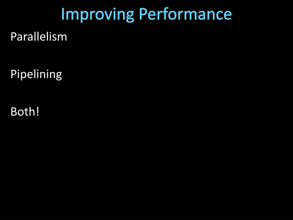 improving performance