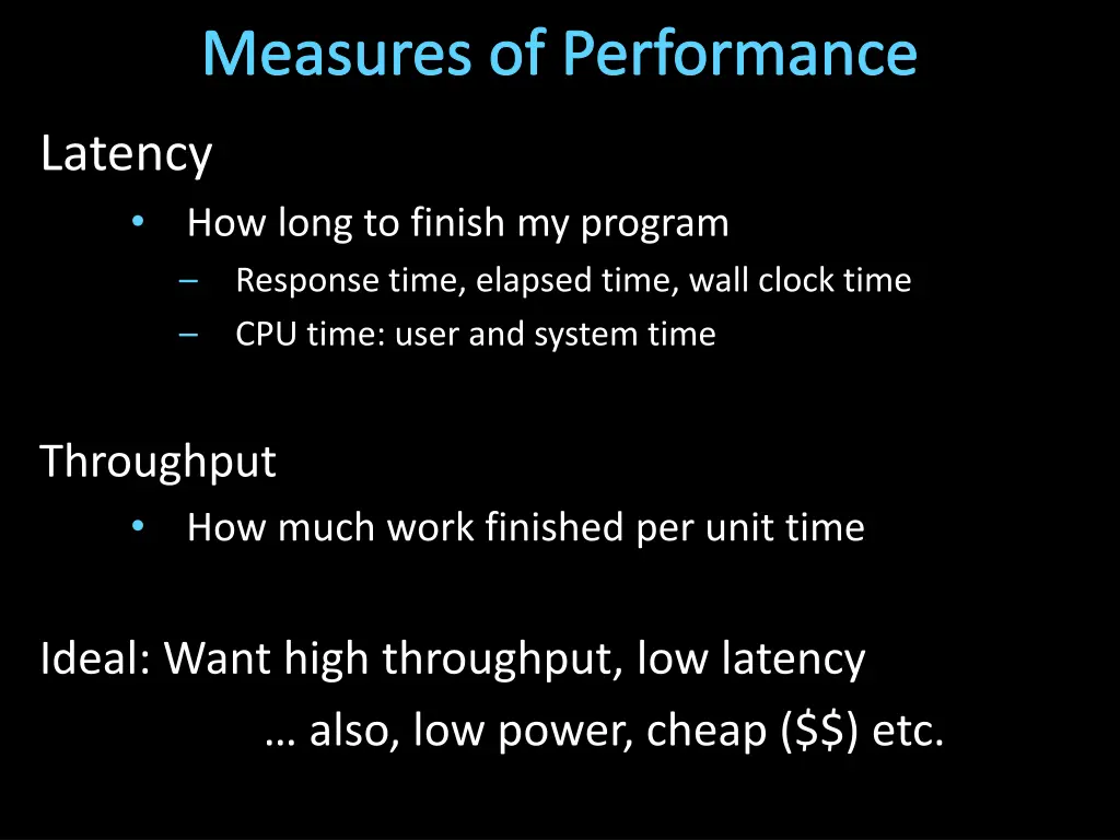 measures of performance 1