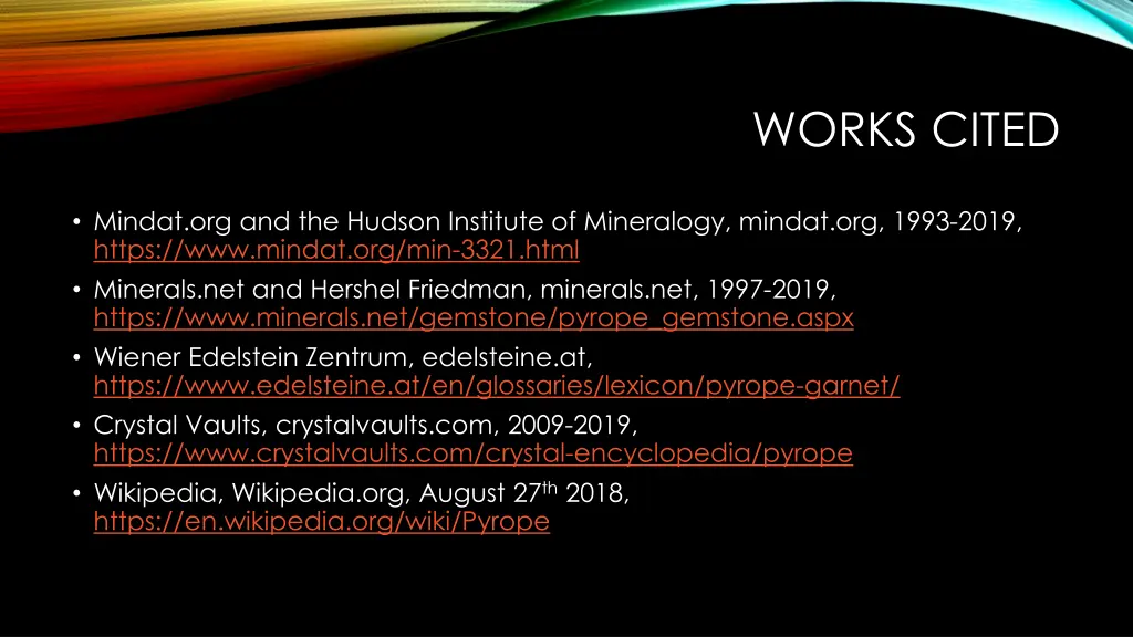 works cited