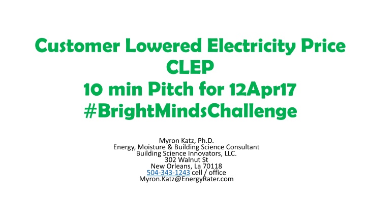 customer lowered electricity price clep