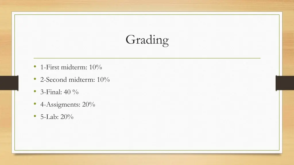 grading