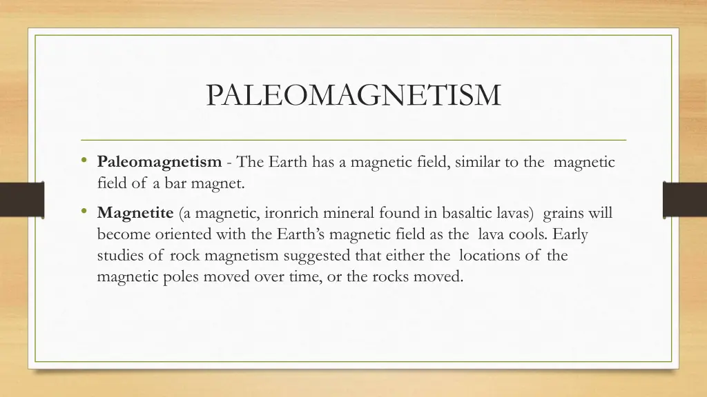 paleomagnetism